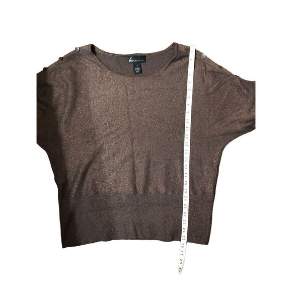 Lane Bryant metallic short sleeve pullover dolman sleeve sweater size 16 - Picture 7 of 9